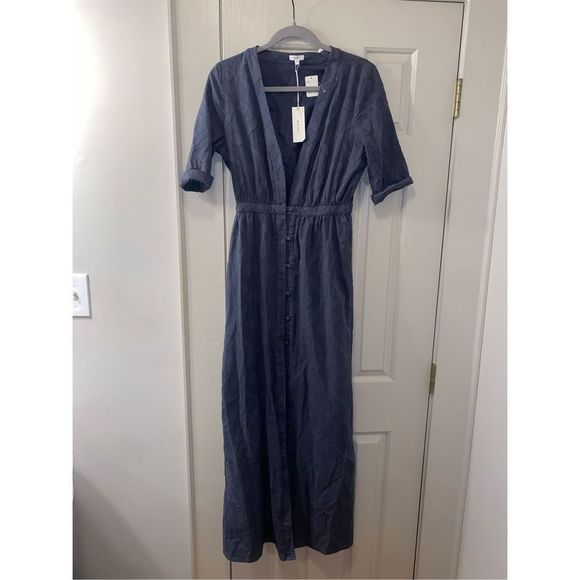 TAVIK NWT CAPRI SHORT SLEEVE MAXI DRESS in Ombre Blue - Picture 3 of 14